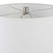 Campa One Light Table Lamp Brushed Nickel-Lamps-Uttermost-Lighting Design Store