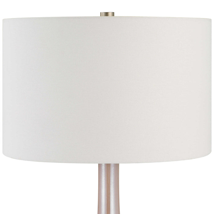 Rosa One Light Table Lamp Brushed Nickel-Lamps-Uttermost-Lighting Design Store