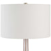 Rosa One Light Table Lamp Brushed Nickel-Lamps-Uttermost-Lighting Design Store