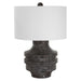Timber One Light Table Lamp Black-Lamps-Uttermost-Lighting Design Store