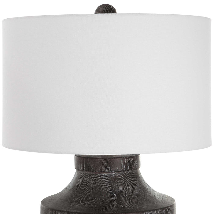 Timber One Light Table Lamp Black-Lamps-Uttermost-Lighting Design Store