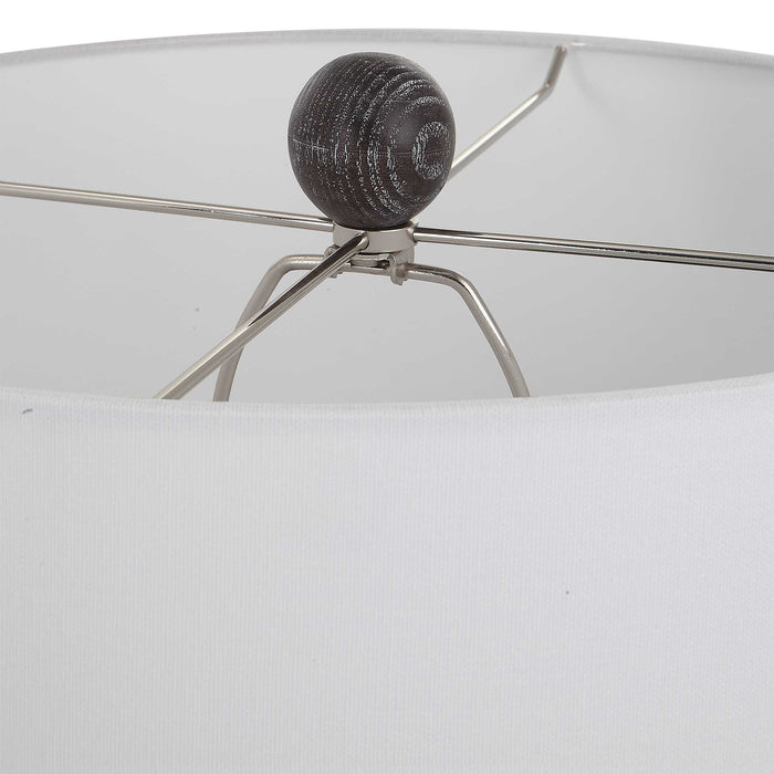 Timber One Light Table Lamp Black-Lamps-Uttermost-Lighting Design Store