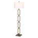 Link One Light Floor Lamp Antique Brushed Gold-Lamps-Uttermost-Lighting Design Store