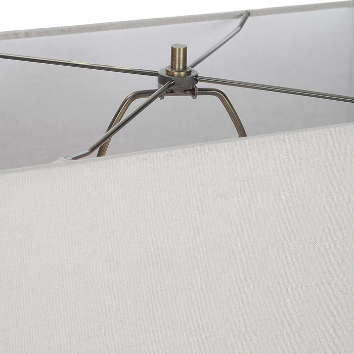 Reydan One Light Table Lamp Rustic Black-Lamps-Uttermost-Lighting Design Store