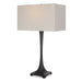 Reydan One Light Table Lamp Rustic Black-Lamps-Uttermost-Lighting Design Store