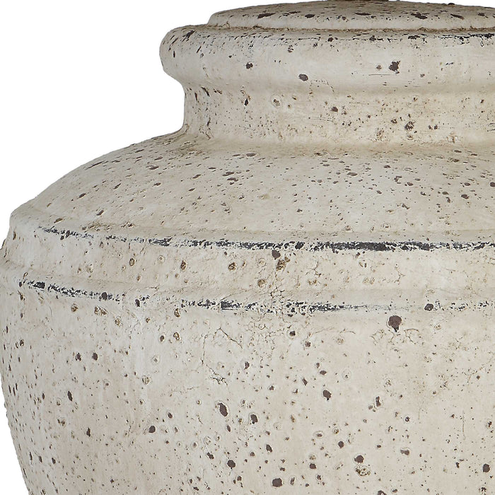 Artifact One Light Table Lamp Brushed Nickel-Lamps-Uttermost-Lighting Design Store