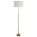 Prominence One Light Floor Lamp Brushed Antique Brass-Lamps-Uttermost-Lighting Design Store