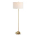 Prominence One Light Floor Lamp Brushed Antique Brass-Lamps-Uttermost-Lighting Design Store