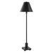 Pilot One Light Buffet Lamp Satin Black-Lamps-Uttermost-Lighting Design Store