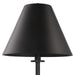 Pilot One Light Buffet Lamp Satin Black-Lamps-Uttermost-Lighting Design Store