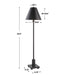 Pilot One Light Buffet Lamp Satin Black-Lamps-Uttermost-Lighting Design Store