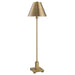 Pilot One Light Buffet Lamp Plated Brushed Brass-Lamps-Uttermost-Lighting Design Store