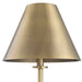 Pilot One Light Buffet Lamp Plated Brushed Brass-Lamps-Uttermost-Lighting Design Store