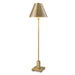 Pilot One Light Buffet Lamp Plated Brushed Brass-Lamps-Uttermost-Lighting Design Store