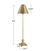 Pilot One Light Buffet Lamp Plated Brushed Brass-Lamps-Uttermost-Lighting Design Store