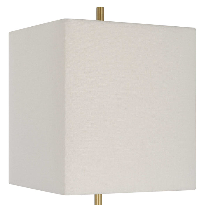 Escort One Light Buffet Lamp Plated Brushed Brass-Lamps-Uttermost-Lighting Design Store