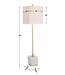 Escort One Light Buffet Lamp Plated Brushed Brass-Lamps-Uttermost-Lighting Design Store