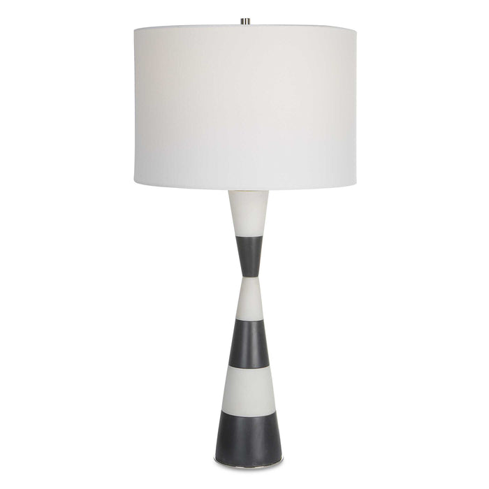 Bandeau One Light Table Lamp Polished Nickel-Lamps-Uttermost-Lighting Design Store