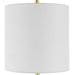 Turret One Light Buffet Lamp Brushed Gold-Lamps-Uttermost-Lighting Design Store