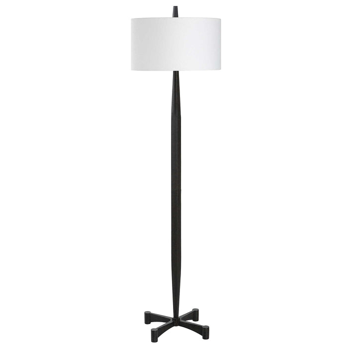 Counteract One Light Floor Lamp Aged Black-Lamps-Uttermost-Lighting Design Store