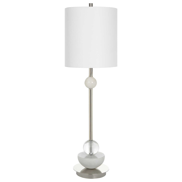 Exposition One Light Buffet Lamp Polished Nickel-Lamps-Uttermost-Lighting Design Store