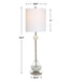 Exposition One Light Buffet Lamp Polished Nickel-Lamps-Uttermost-Lighting Design Store