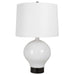 Collar One Light Table Lamp Satin Black-Lamps-Uttermost-Lighting Design Store