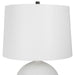 Collar One Light Table Lamp Satin Black-Lamps-Uttermost-Lighting Design Store