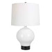 Collar One Light Table Lamp Satin Black-Lamps-Uttermost-Lighting Design Store