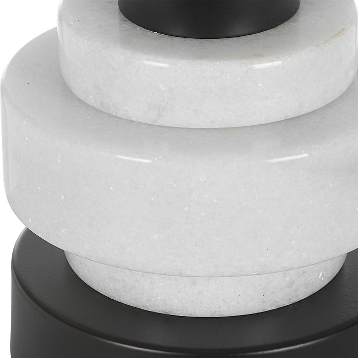 Alliance One Light Buffet Lamp Satin Black-Lamps-Uttermost-Lighting Design Store