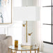 Songbirds One Light Table Lamp Brushed Brass-Lamps-Uttermost-Lighting Design Store