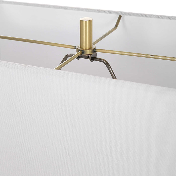 Songbirds One Light Table Lamp Brushed Brass-Lamps-Uttermost-Lighting Design Store