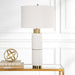 Ruse One Light Table Lamp Brushed Brass-Lamps-Uttermost-Lighting Design Store