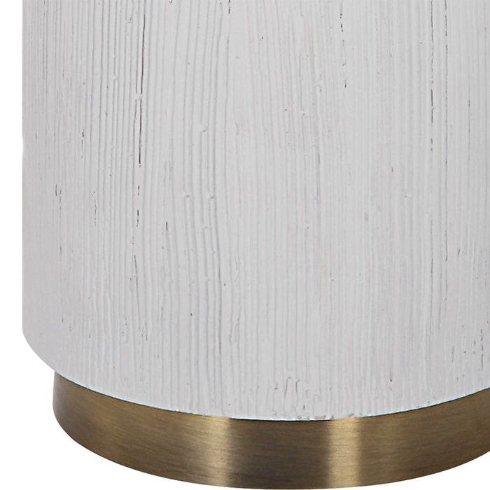 Ruse One Light Table Lamp Brushed Brass-Lamps-Uttermost-Lighting Design Store