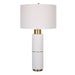 Ruse One Light Table Lamp Brushed Brass-Lamps-Uttermost-Lighting Design Store
