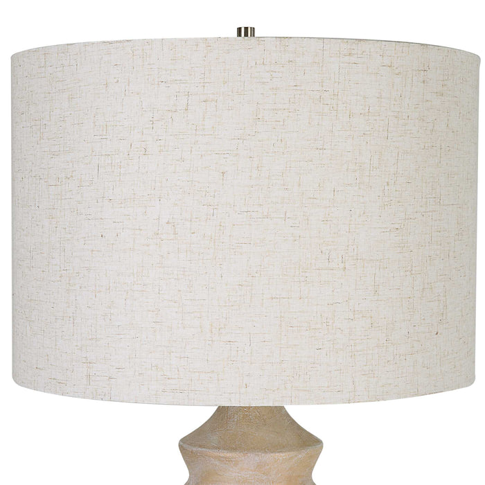 Uplift One Light Table Lamp Nickel-Lamps-Uttermost-Lighting Design Store