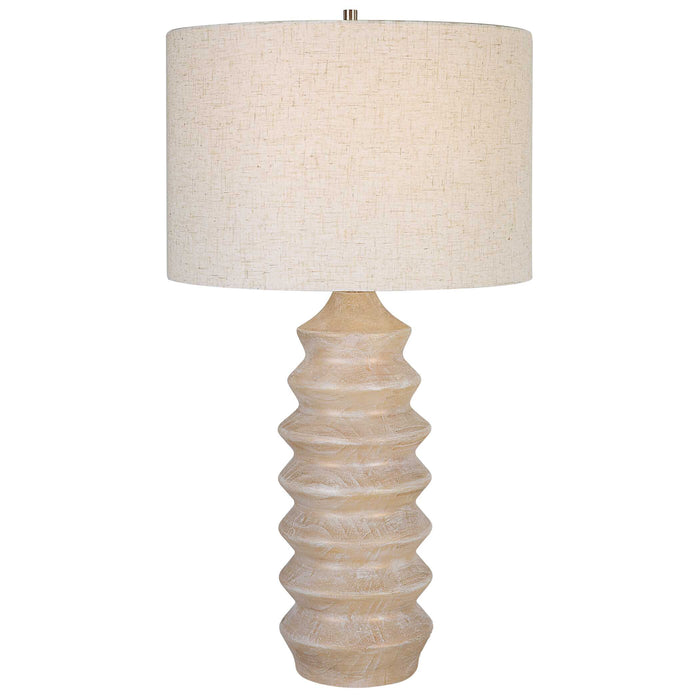 Uplift One Light Table Lamp Nickel-Lamps-Uttermost-Lighting Design Store