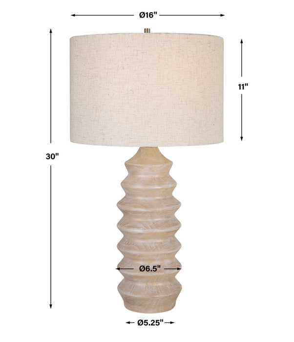 Uplift One Light Table Lamp Nickel-Lamps-Uttermost-Lighting Design Store