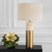 Gravitas One Light Table Lamp Brushed Brass-Lamps-Uttermost-Lighting Design Store