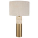 Gravitas One Light Table Lamp Brushed Brass-Lamps-Uttermost-Lighting Design Store