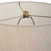 Gravitas One Light Table Lamp Brushed Brass-Lamps-Uttermost-Lighting Design Store