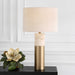 Gravitas One Light Table Lamp Brushed Brass-Lamps-Uttermost-Lighting Design Store