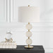 Three Rings One Light Table Lamp Brushed Brass-Lamps-Uttermost-Lighting Design Store