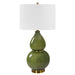 Gourd One Light Table Lamp Antiqued Brass-Lamps-Uttermost-Lighting Design Store