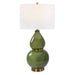 Gourd One Light Table Lamp Antiqued Brass-Lamps-Uttermost-Lighting Design Store