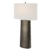 V-Groove One Light Table Lamp Dark Steel Gray-Lamps-Uttermost-Lighting Design Store