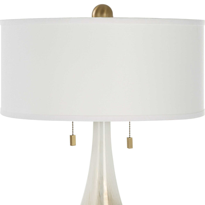 Cardoni Two Light Table Lamp Brushed Brass-Lamps-Uttermost-Lighting Design Store