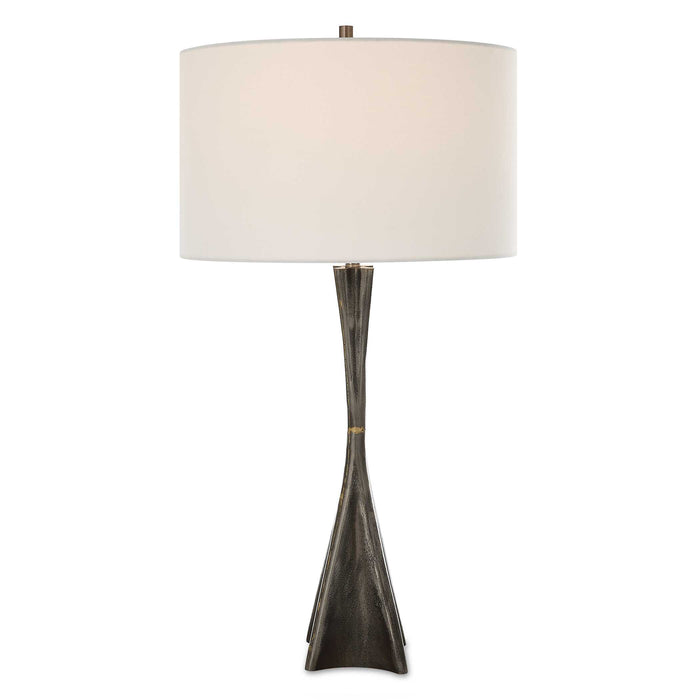 Keiron One Light Table Lamp Brass-Lamps-Uttermost-Lighting Design Store