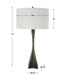 Keiron One Light Table Lamp Brass-Lamps-Uttermost-Lighting Design Store