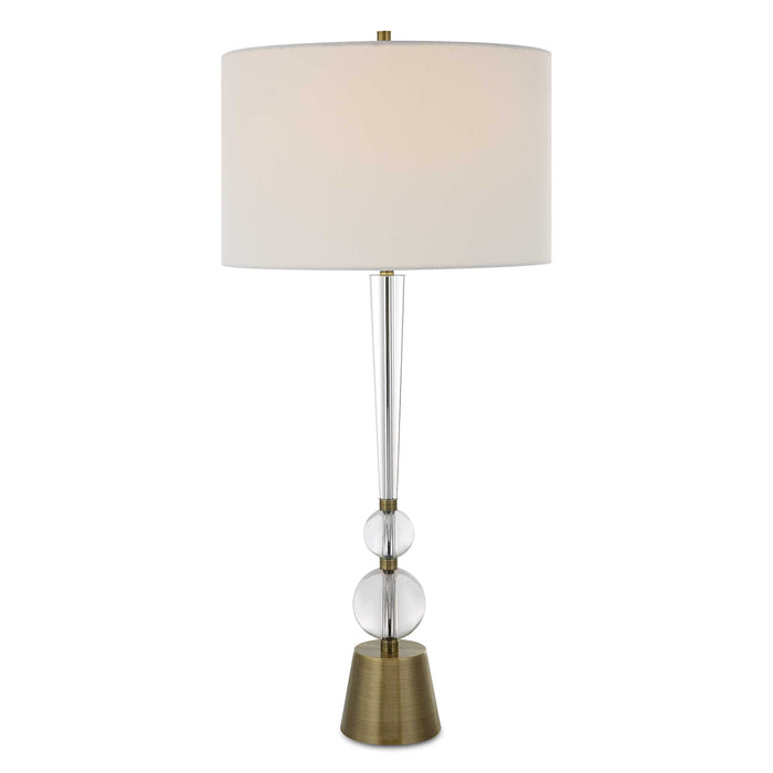 Annily One Light Table Lamp Antiqued Brass-Lamps-Uttermost-Lighting Design Store